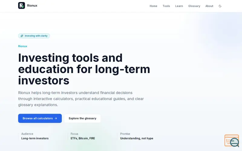 Screenshot of Rionux