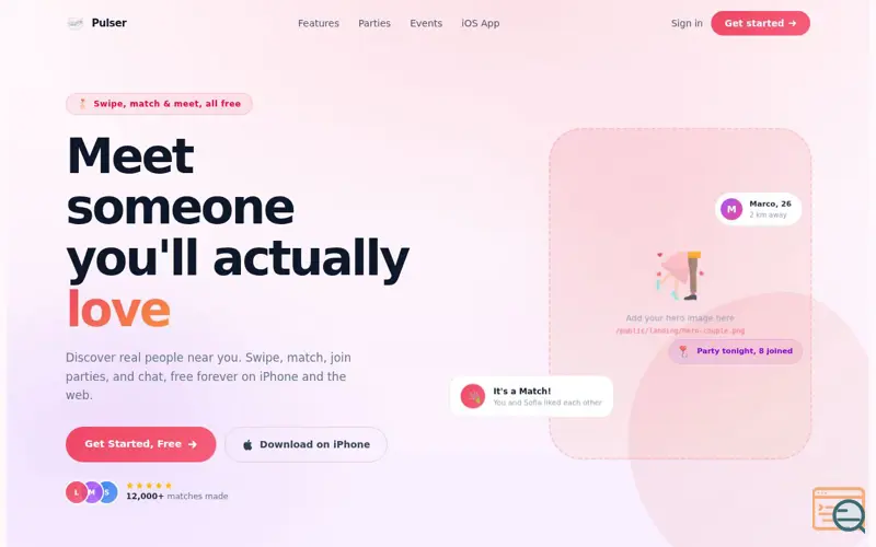 Screenshot of Pulser