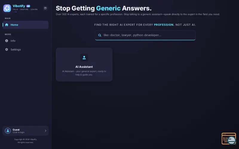 Screenshot of Vibotify