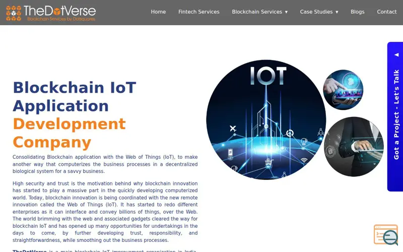 Screenshot of Scalable IoT Development Services