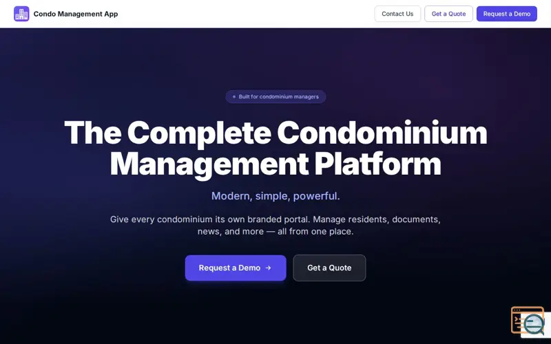 Screenshot of Florida Condo Management Software — Condo Management App