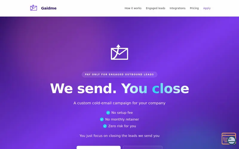 Screenshot of Gaidme