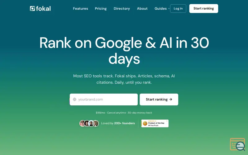 Screenshot of Fokal Launch