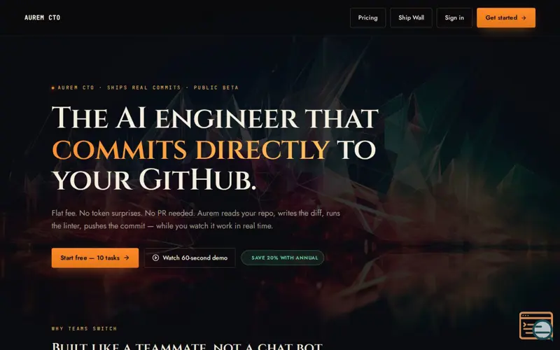 Screenshot of AUREM Dev