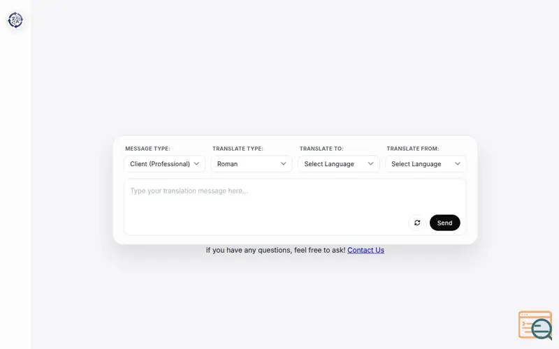 Screenshot of AI Roman Translate