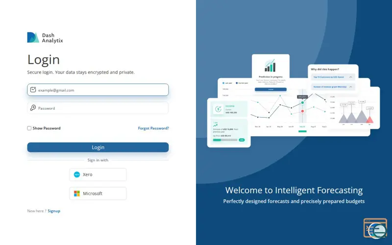Screenshot of Dash Analytix