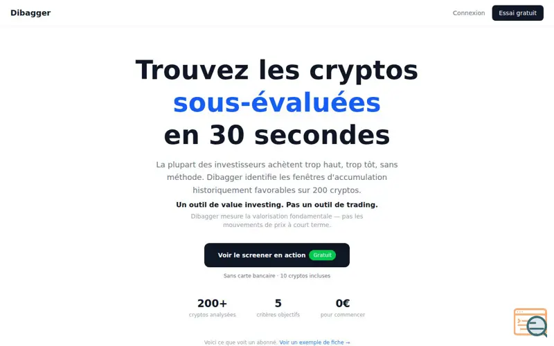 Screenshot of Dibagger