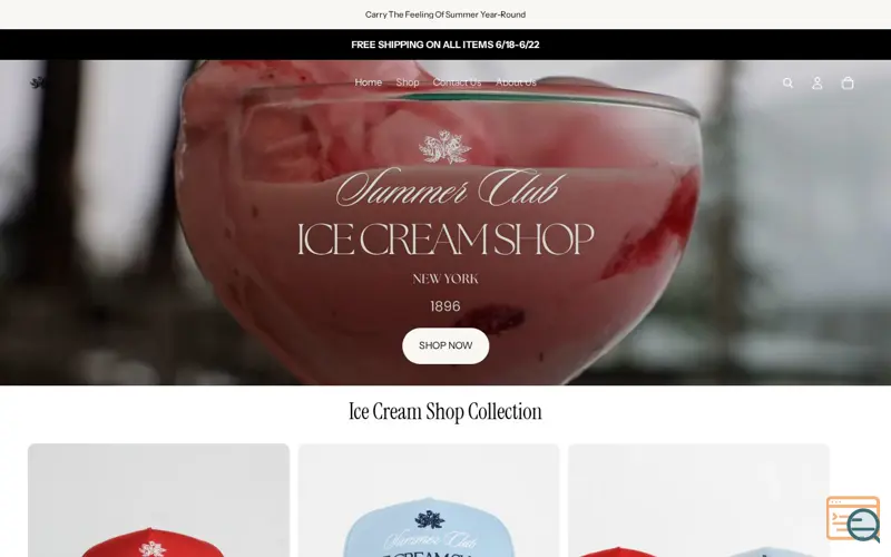 Screenshot of Summer Club