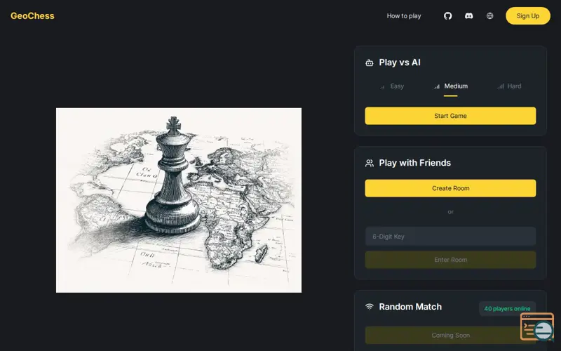 Screenshot of GeoChess