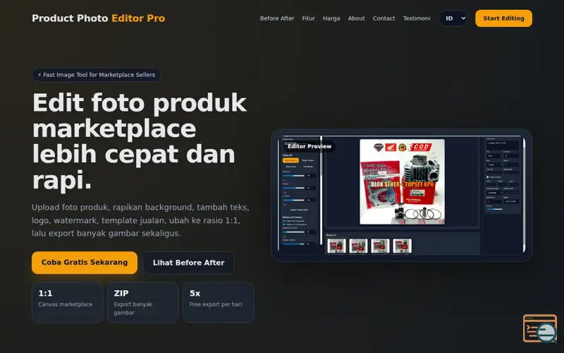 Screenshot of EditorProductPro