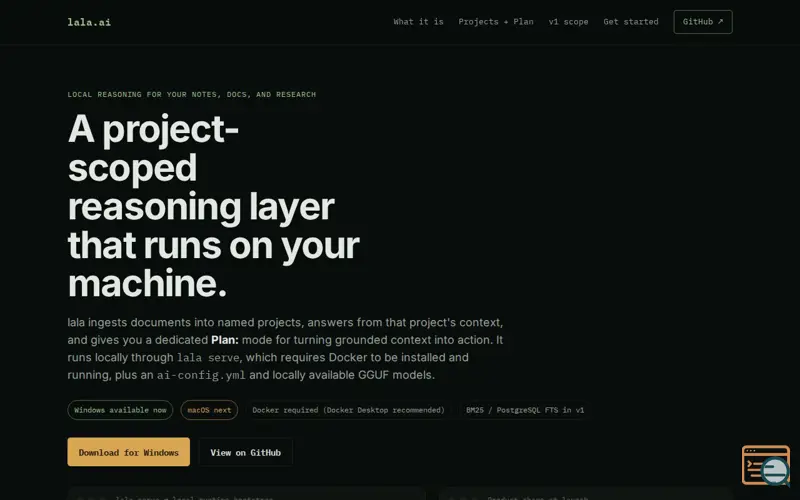 Screenshot of lala.ai