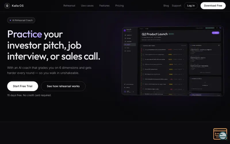 Screenshot of Kaila OS