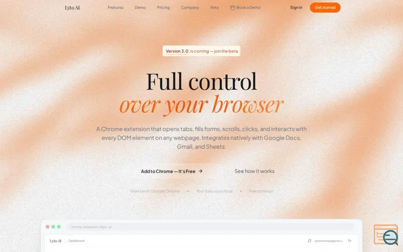 Screenshot of Lyto
