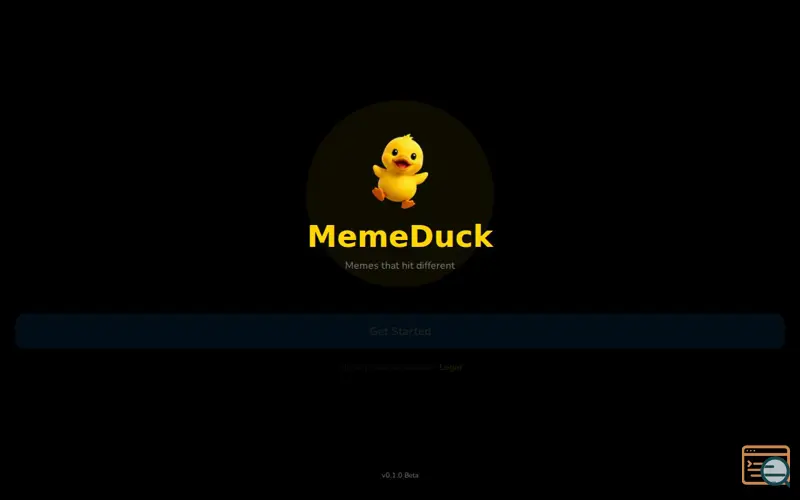 Screenshot of memeduck