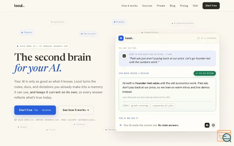 Screenshot of Locul