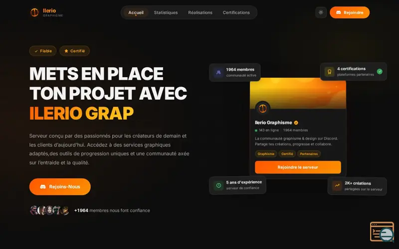 Screenshot of Ilerio Graphisme