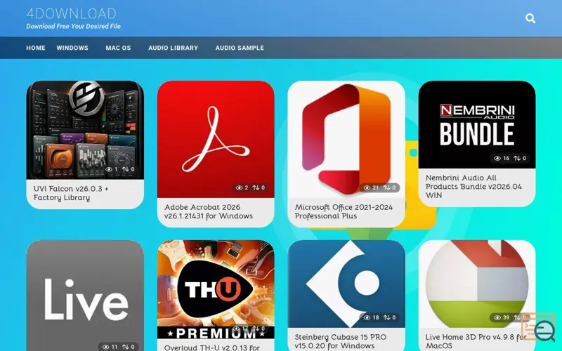 Screenshot of 4Download