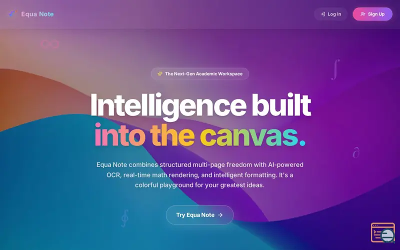Screenshot of Equa Note