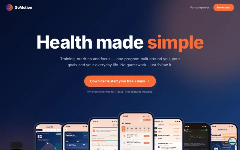 Screenshot of GoMotion - All your health in one place 