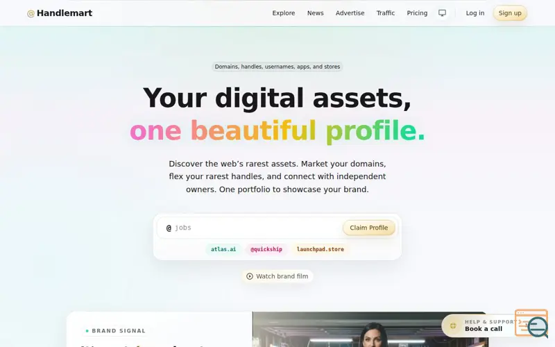 Screenshot of Handlemart