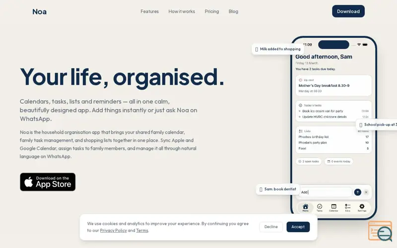 Screenshot of Noa