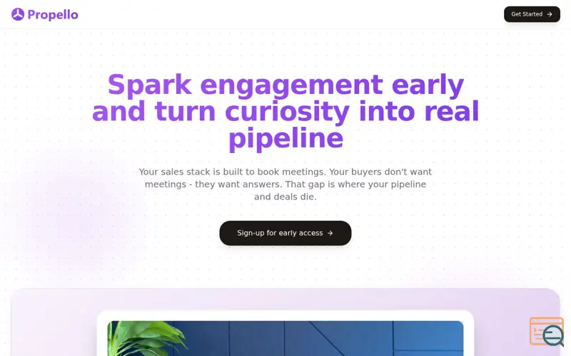 Screenshot of Propello, a launch using HeyGen