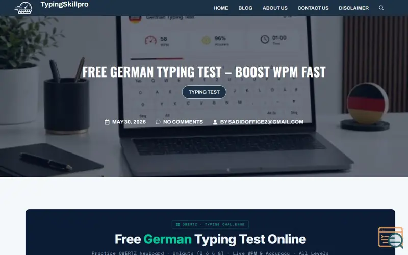 Screenshot of TypingSkillpro
