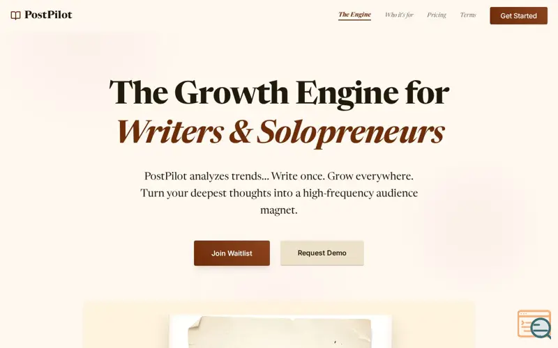 Screenshot of PostPilot