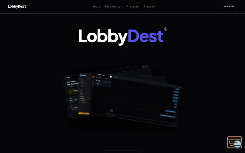 Screenshot of LobbyDest — Plataforma de Estudos