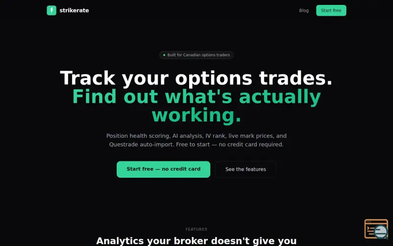 Screenshot of Strikerate