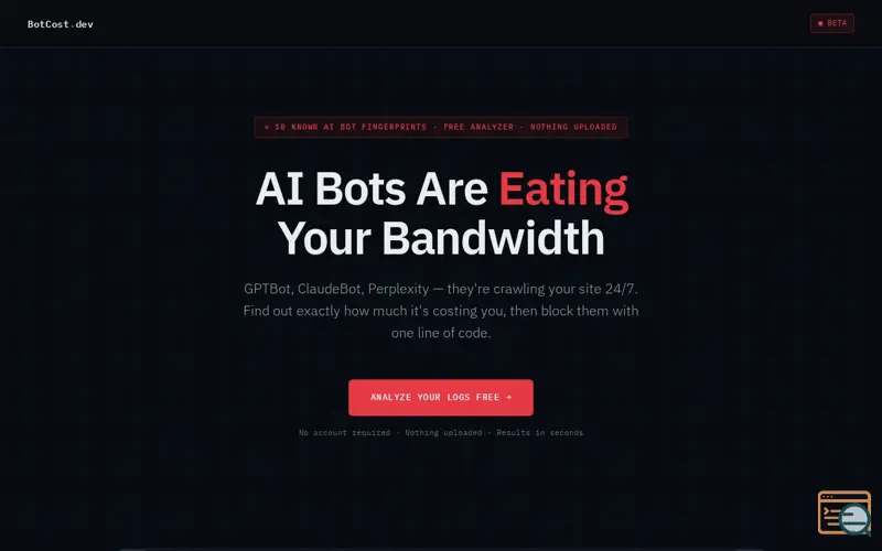 Screenshot of Botcost
