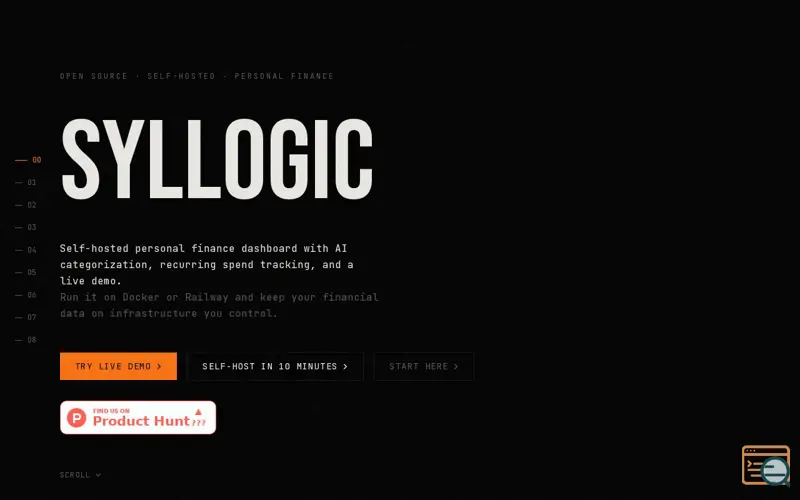 Screenshot of Syllogic