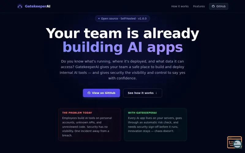Screenshot of GatekeeperAI