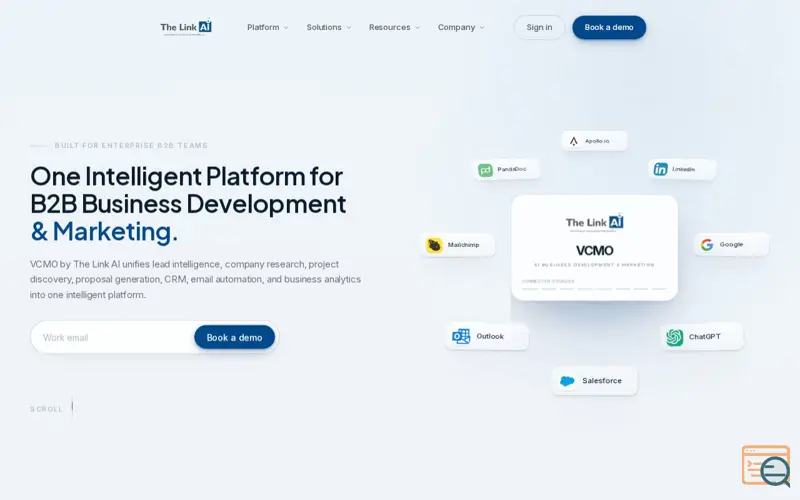 Screenshot of VCMO