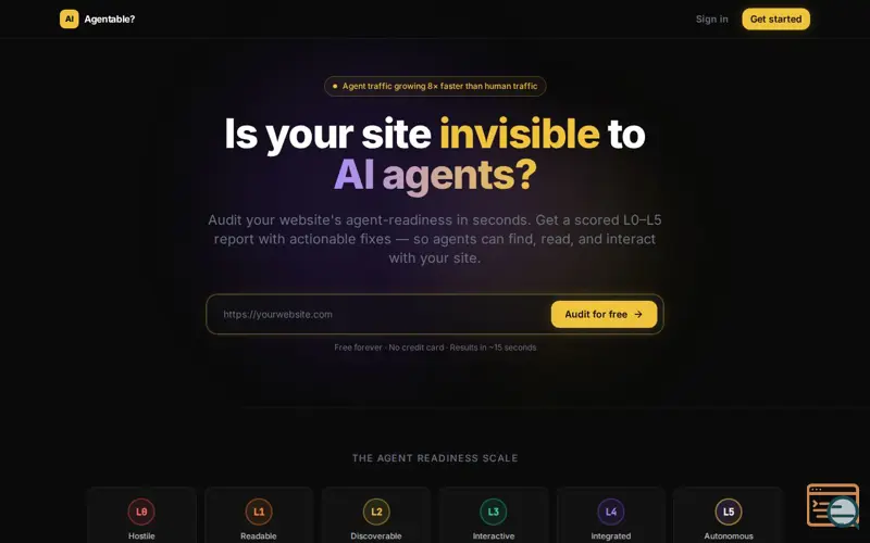 Screenshot of Agentable?