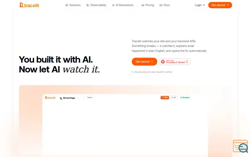 Screenshot of Tracelit