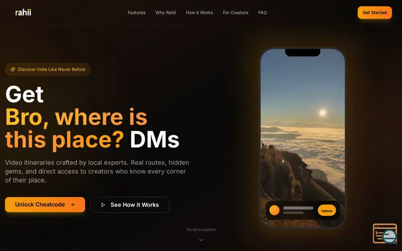 Screenshot of Rahii , a launch using Cashfree