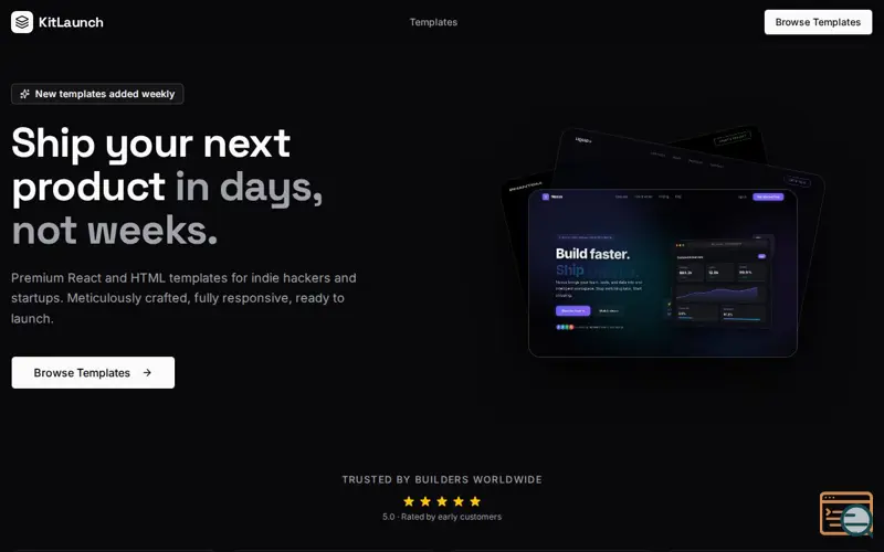 Screenshot of KitLaunch