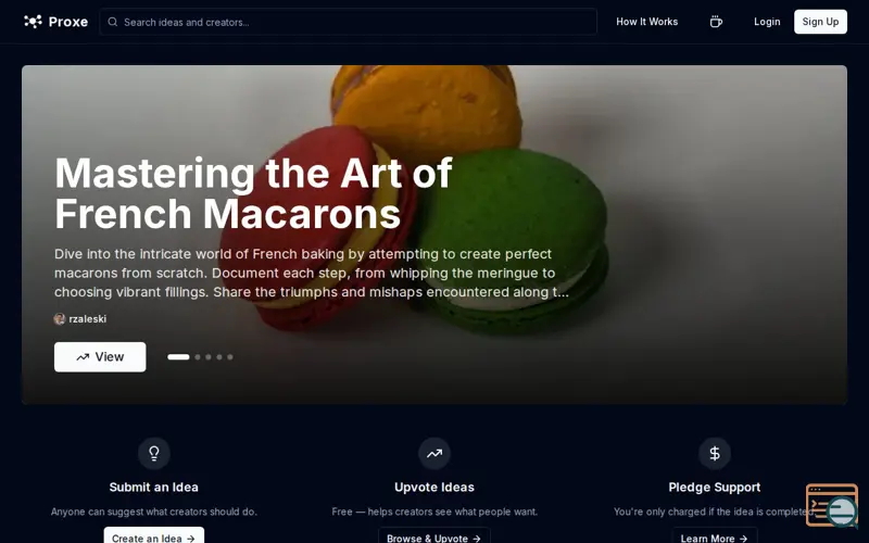 Screenshot of Proxe