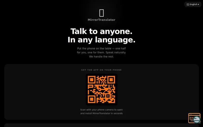 Screenshot of MirrorTranslator