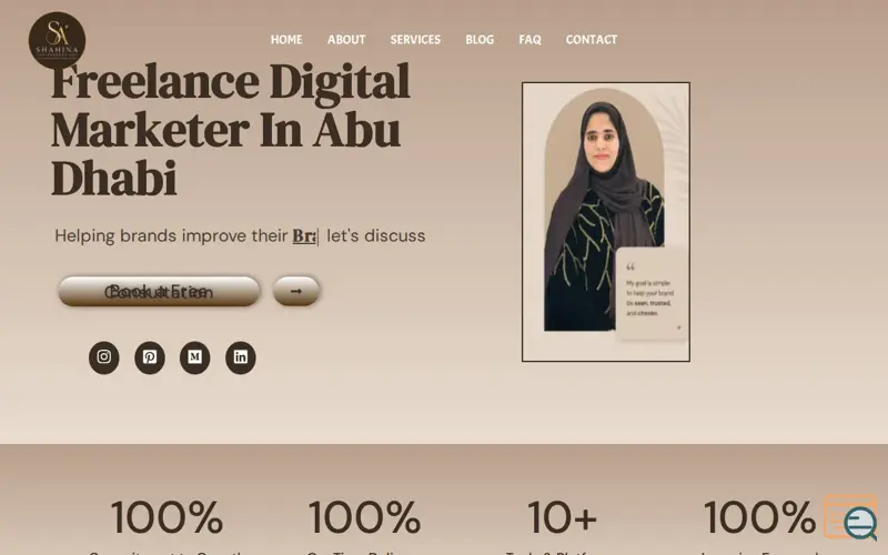 Screenshot of Shahina Connect
