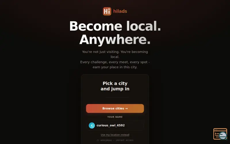 Screenshot of Hilads