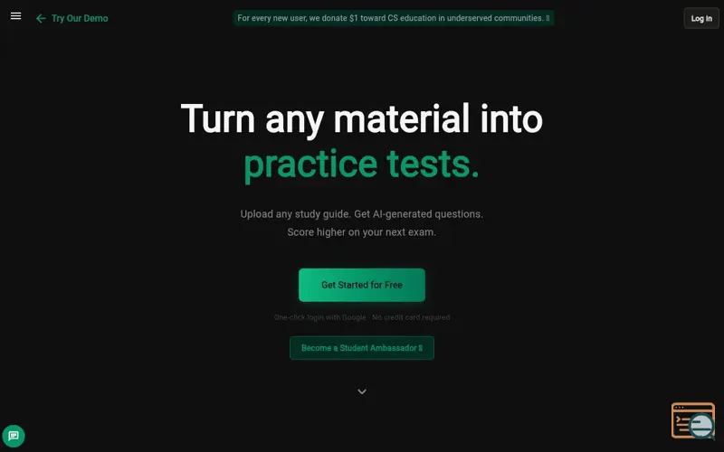 Screenshot of AIEasyStudy