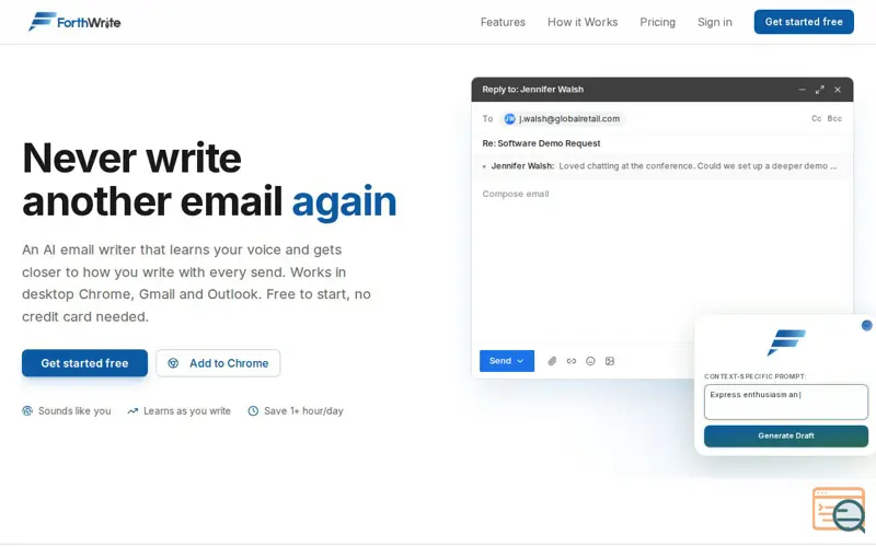 Screenshot of ForthWrite