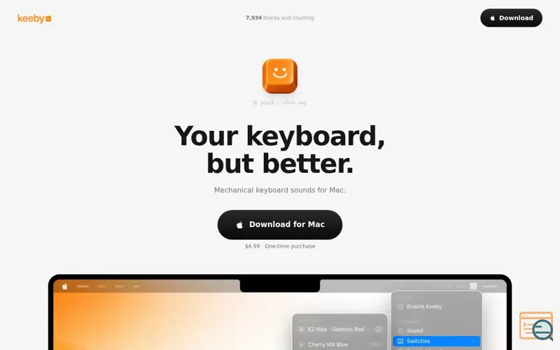 Screenshot of Keeby