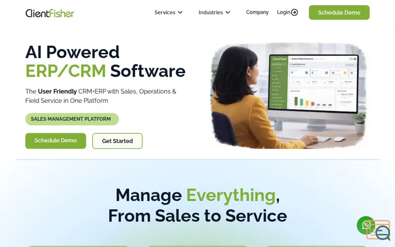 Screenshot of Clientfisher
