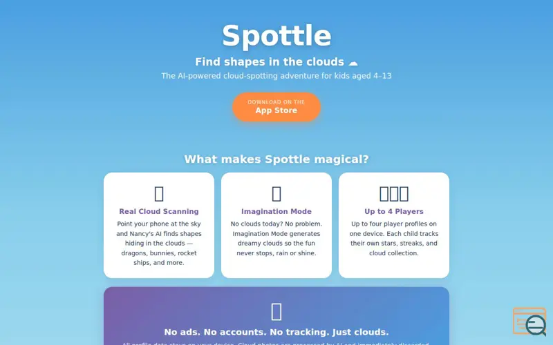 Screenshot of Spottle - the cloud app