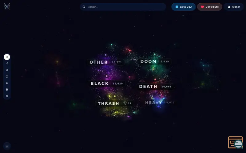Screenshot of TheMetalNet