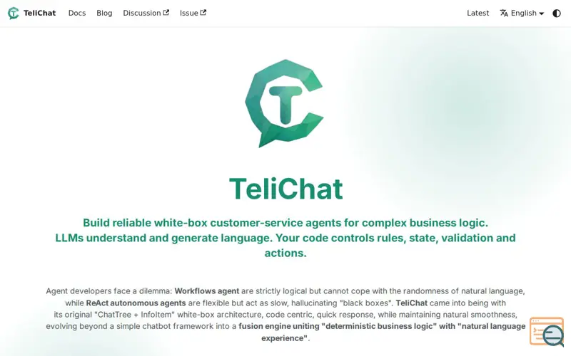 Screenshot of TeliChat