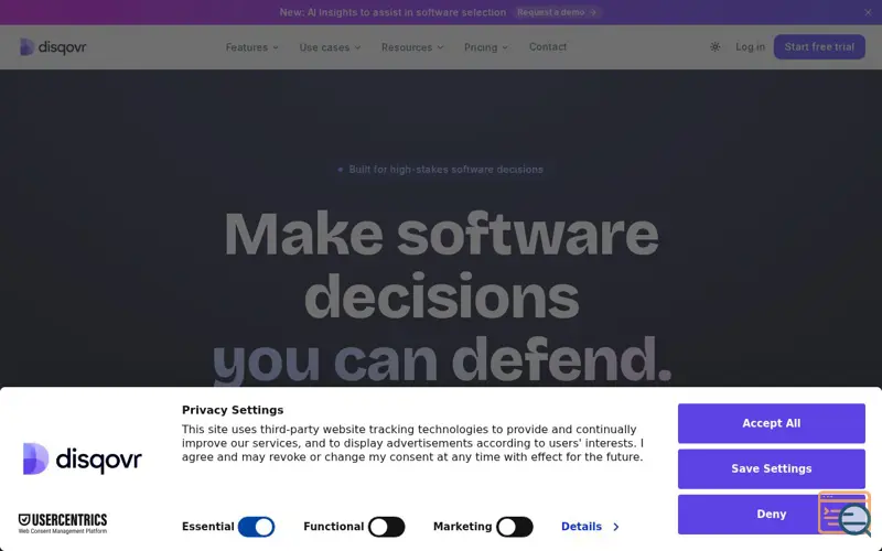 Screenshot of Disqovr